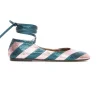 Ballerina FlatsAcquamarine in Faux Python