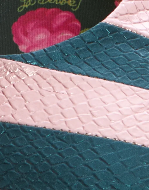 Ballerina FlatsAcquamarine in Faux Python