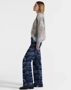 Better Than Your Boyfriend's JeansPapyrus Navy in Jacquard Denim