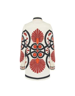 Better Than Your Boyfriend's ShirtMedallion Placée Cream in Cotton Poplin