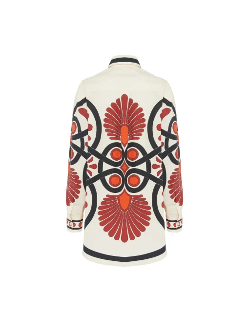 Better Than Your Boyfriend's ShirtMedallion Placée Cream in Cotton Poplin