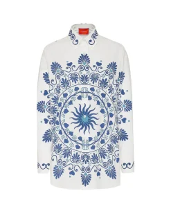 Better Than Your Boyfriend's ShirtOlympus Placée Cream in Cotton Poplin