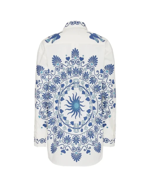 Better Than Your Boyfriend's ShirtOlympus Placée Cream in Cotton Poplin