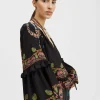 Boho BlouseEve Black in Crepe De Chine