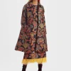 Boxy CoatSicomore Black in Jacquard