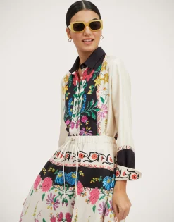 Boy ShirtPlaza Placée Ivory in Silk Twill