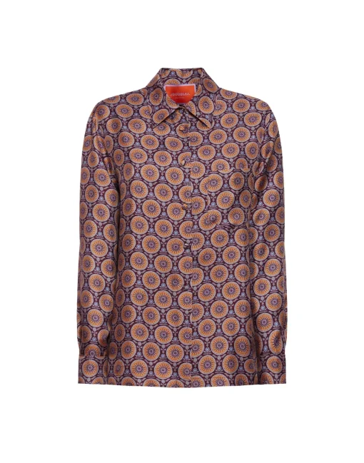 Boy ShirtSovereign Mini Purple in Silk Twill
