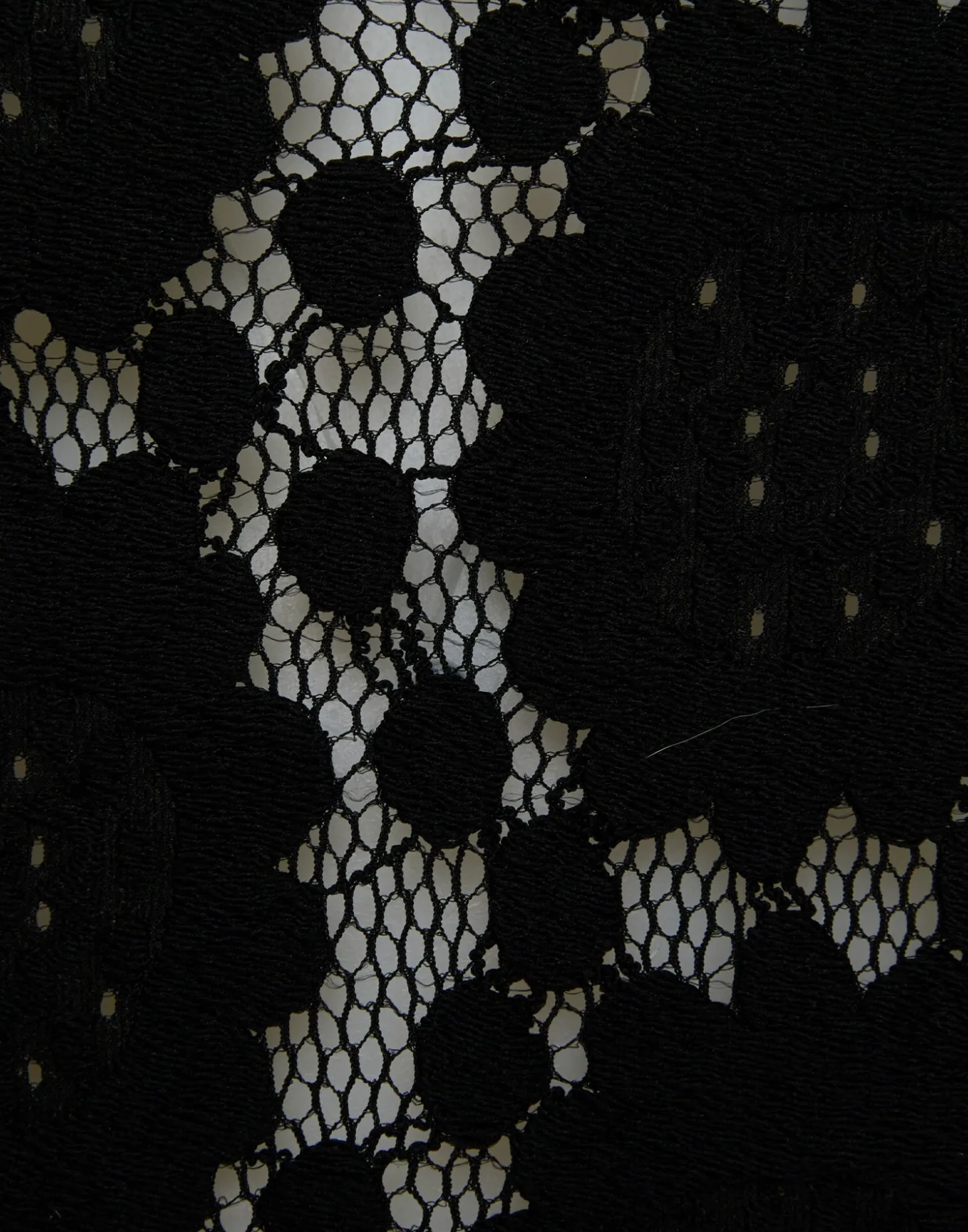 Clingy TopSolid Black in Stretch Lace