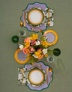 Cloud Placemat Set Of 2Rainbow Lilac in Linen