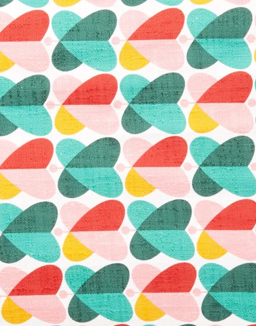 CushionFarfalle in Shot Cotton