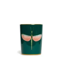 Decorative CupLibellula Green in Porcelain