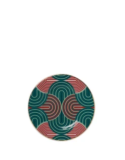 Dessert Plate Set of 2Slinky Verde in Porcelain
