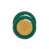 Dessert Plates Set Of 2Cortile Green in Porcelain