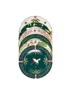 Dessert Plates Set of 6Mix in Porcelain