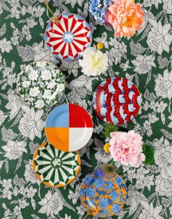 Dessert Plates Set Of 2Roman Dove Vino in Porcelain