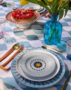 Dessert Plates Set Of 4Solar Multicolor in Porcelain