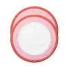 Dinner Plates Set Of 2Rainbow Rose in Porcelain