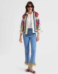 Edie JacketTaormina Placée Ivory in Twill