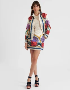 Edie SkirtTaormina Placée Ivory in Twill