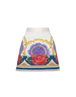 Edie SkirtTaormina Placée Ivory in Twill