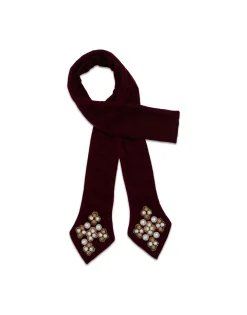 Ella 2-Ways StoleSolid Red in Velvet