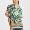 Estelle BlouseEve Ecru in Crepe De Chine