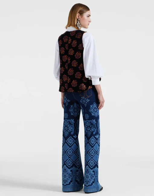 Flare JeansPartenope Navy in Denim