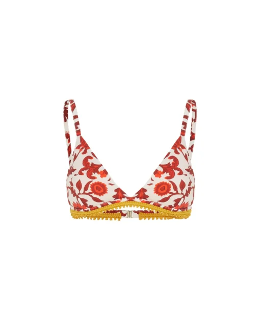 Fonda TopDragonflower Mini Red in Lycra