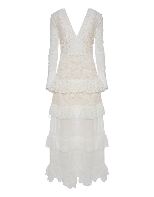 Footloose Lacey DressWhite in Cotton Lace