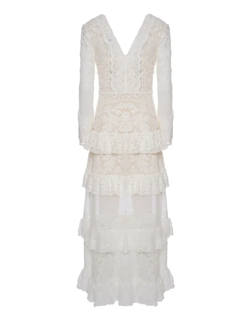 Footloose Lacey DressWhite in Cotton Lace
