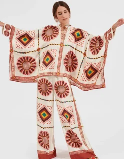 Foulard ShirtMacro Tiles Placée in Twill Silk