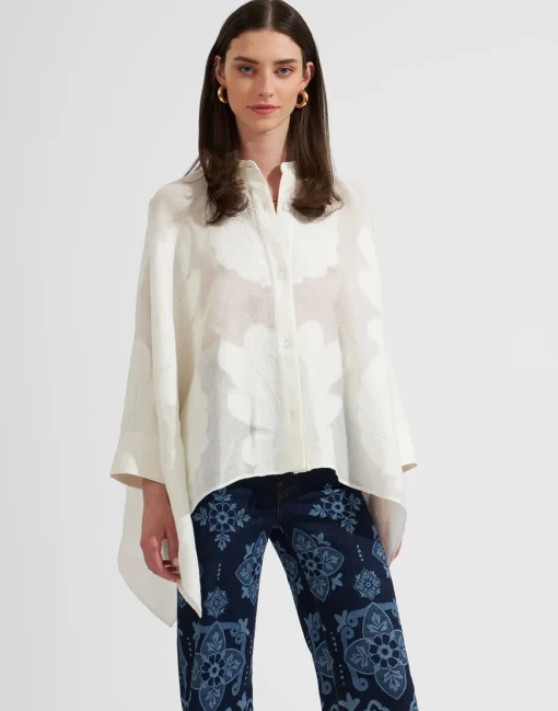 Foulard ShirtPineapple Lace in Jacquard