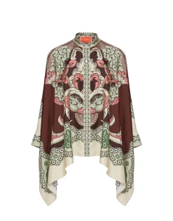 Foulard ShirtPortal Placée Brown in Silk Twill