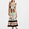 Gingerbread DressPlaza Placée Ivory in Flat Cotton Stretch