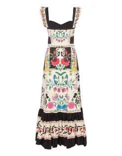 Gingerbread DressPlaza Placée Ivory in Flat Cotton Stretch