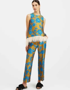 Hendrix PantsHottie Turquoise in Jacquard