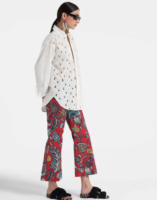 Hendrix PantsSicomore Red in Heavy Stretch Cotton