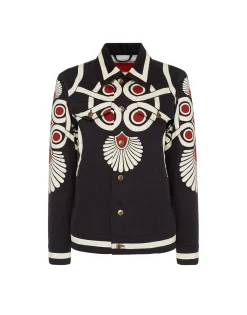 JJ Jean JacketMedallion Placée Black in Denim