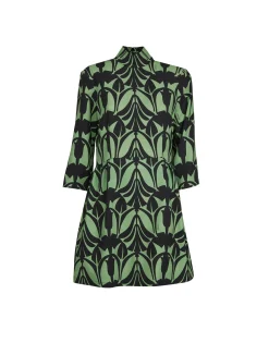 Juliet DressPapyrus Green in Sablé Satin