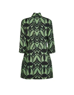 Juliet DressPapyrus Green in Sablé Satin