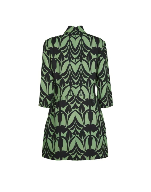 Juliet DressPapyrus Green in Sablé Satin