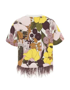 La Scala TeeBig Flower Rose in Jersey