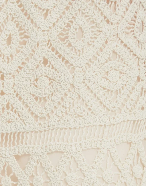 Lacey Mini Swing DressPlaza Cream in Macramé