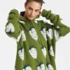 Lampone HoodieGreen in Jacquard