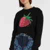 Lampone SweaterBlack in Wool Embroidered