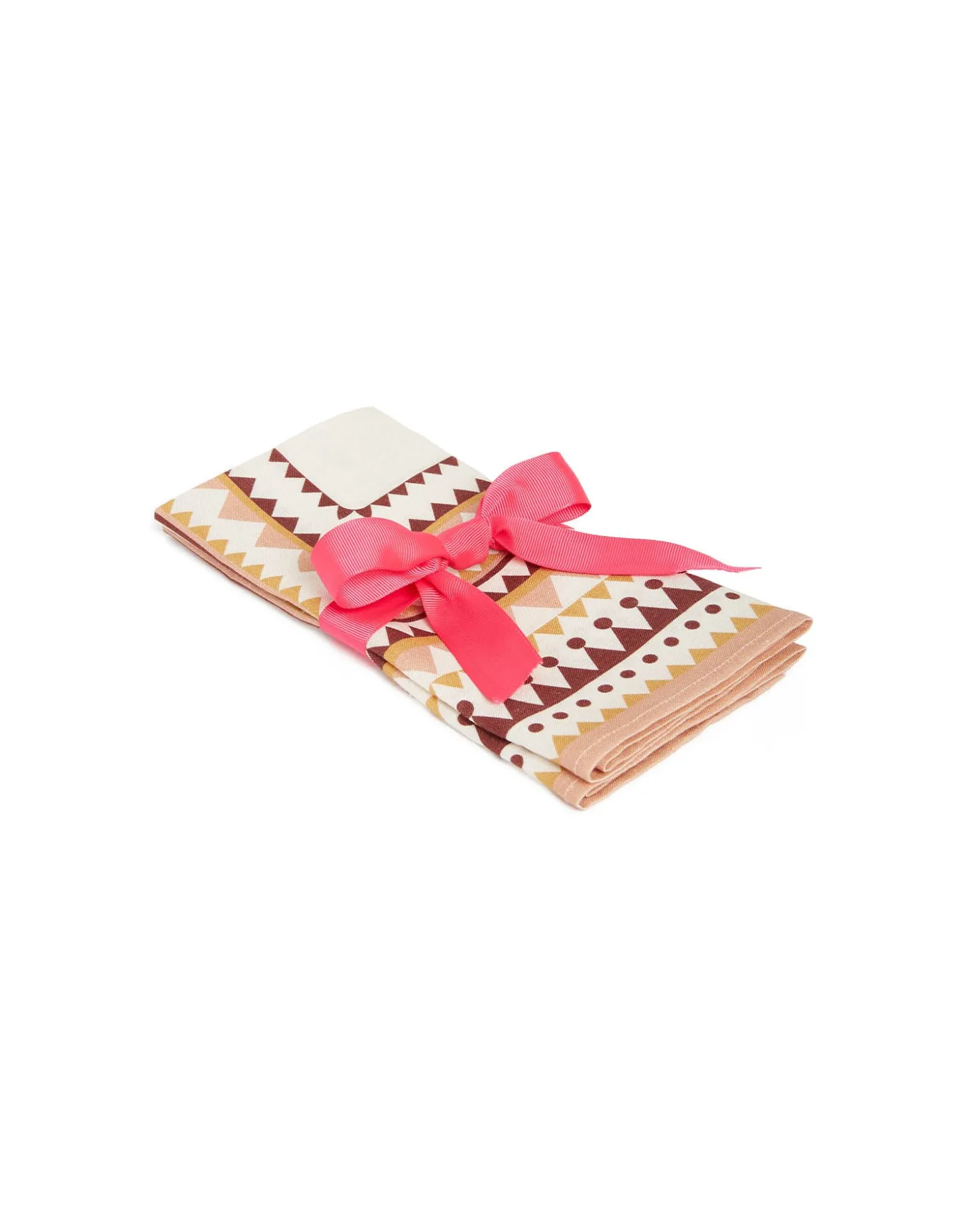 Large Napkins Set Of 2Doric Placée Pink in Linen