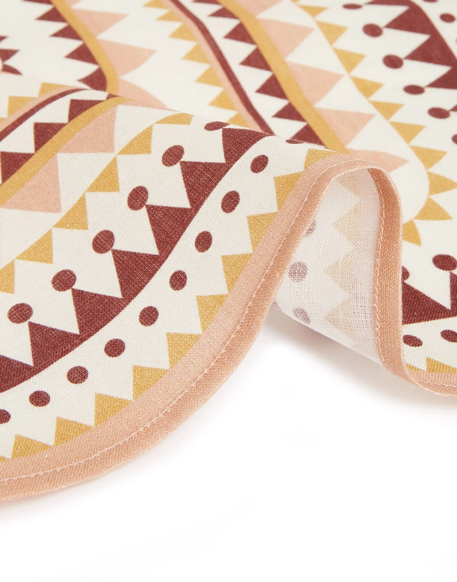 Large Napkins Set Of 2Doric Placée Pink in Linen