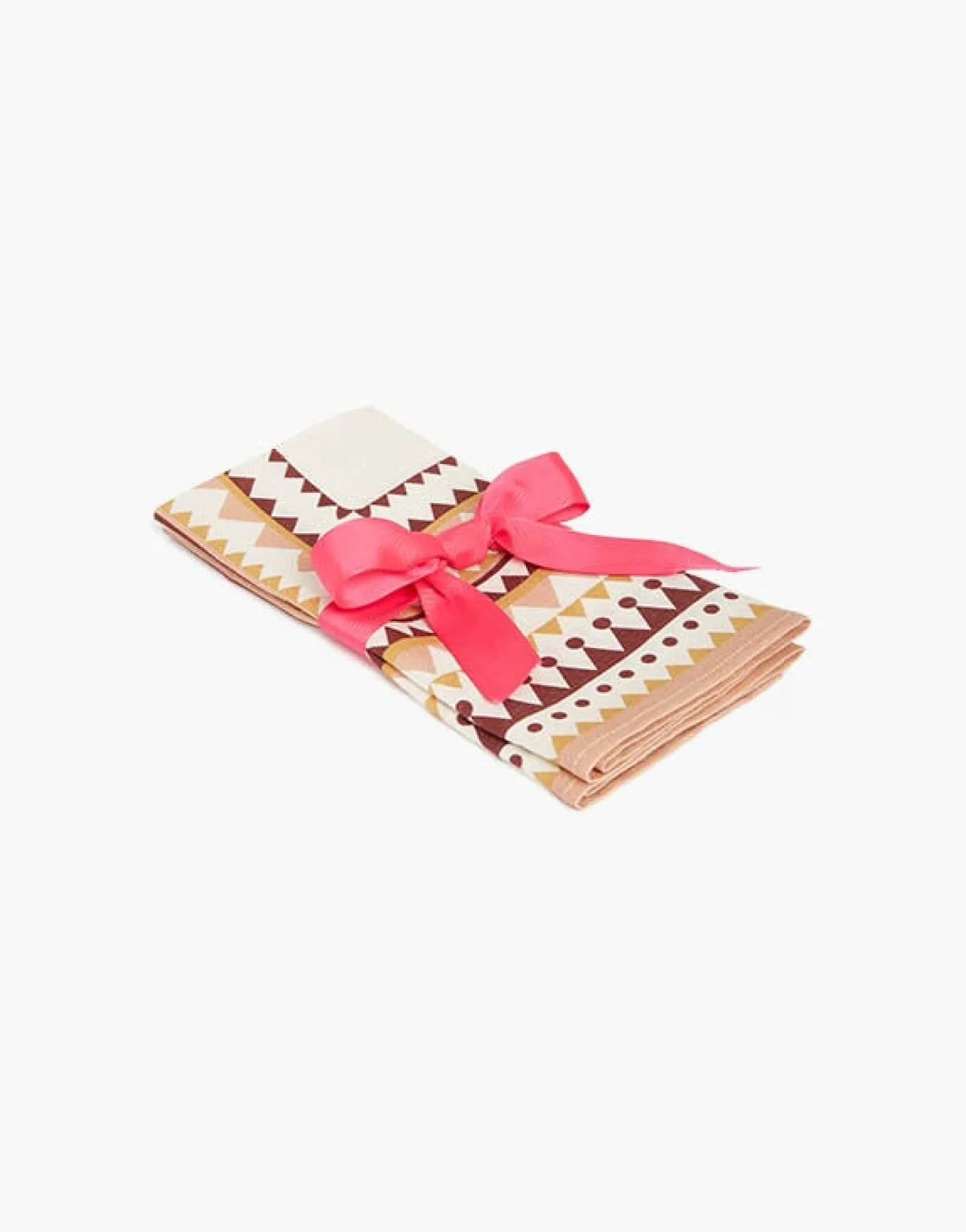 Large Napkins Set Of 2Doric Placée Pink in Linen