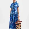 Long And Sassy DressAnemone in Twill Silk