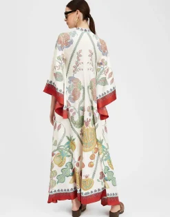 Magnifico DressGrenadilla Placée Off White in Silk Twill